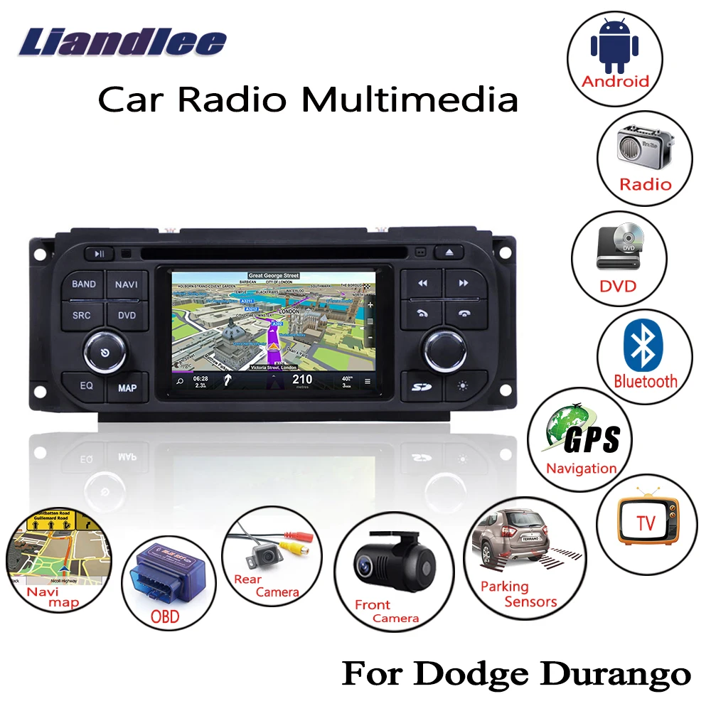 Liandlee для Dodge Durango 2001 2002 2003 Android автомобильное радио CD DVD плеер GPS навигация карты