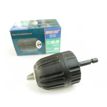 10 мм ручной сверлильный патрон с шестиугольным перекидным переключателем, Пистолетная дрель, Аккумуляторная дрель, патрон