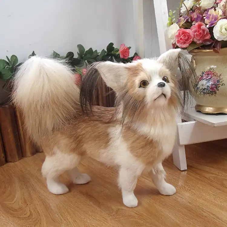 stuffed papillon dog