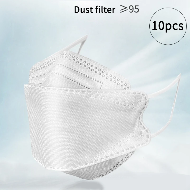 

10pcs Disposable Mask KF94 Mouth Mask N95 Anti Pollution Anti Fog Mask Comfortable Prevention Anti-Spittle Splash Mask Face Care