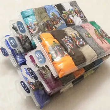

6pcs / Lot Kids Panties Boys Boxer Child Briefs Underwear Baby Boys Cartoon Hero Underpants Teenagers Panty For Girls Clothes