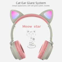 Aliexpress - Luminous Cat Ears Bluetooth Headset Head-Mounted Firewire Live Cartoon Children’s Earplugs Burst Running