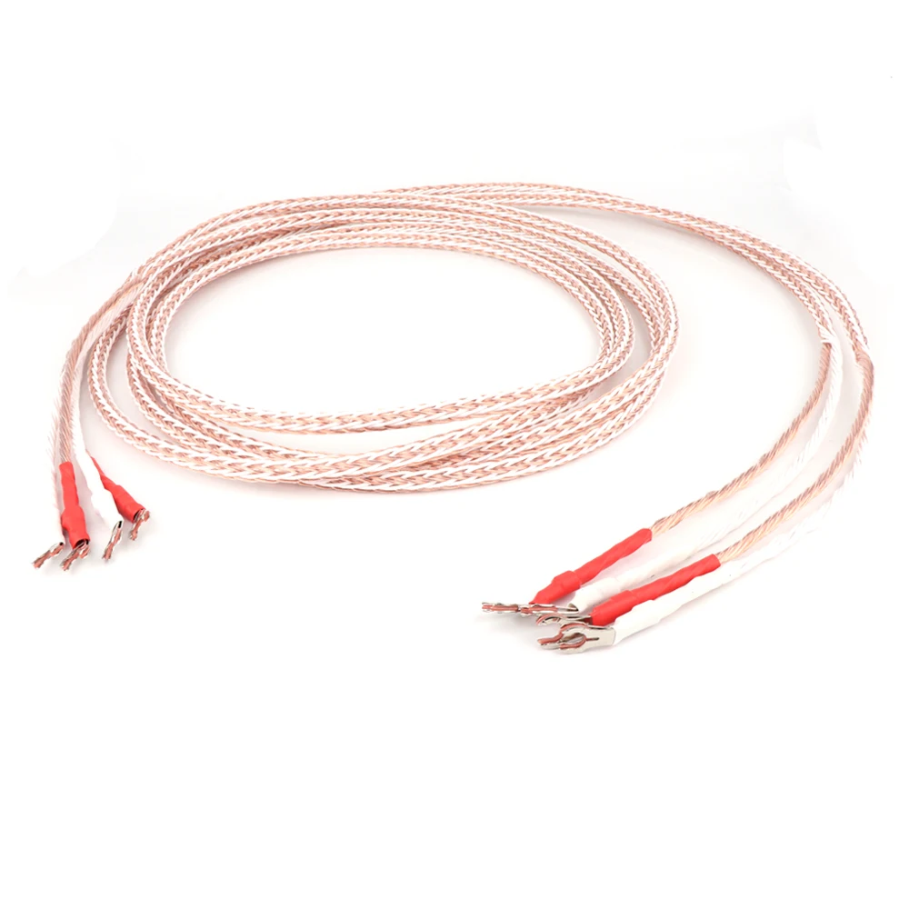 Пара 12TC Hifi Акустический кабель Высокое качество чистый OCC спикер провод с лопатой