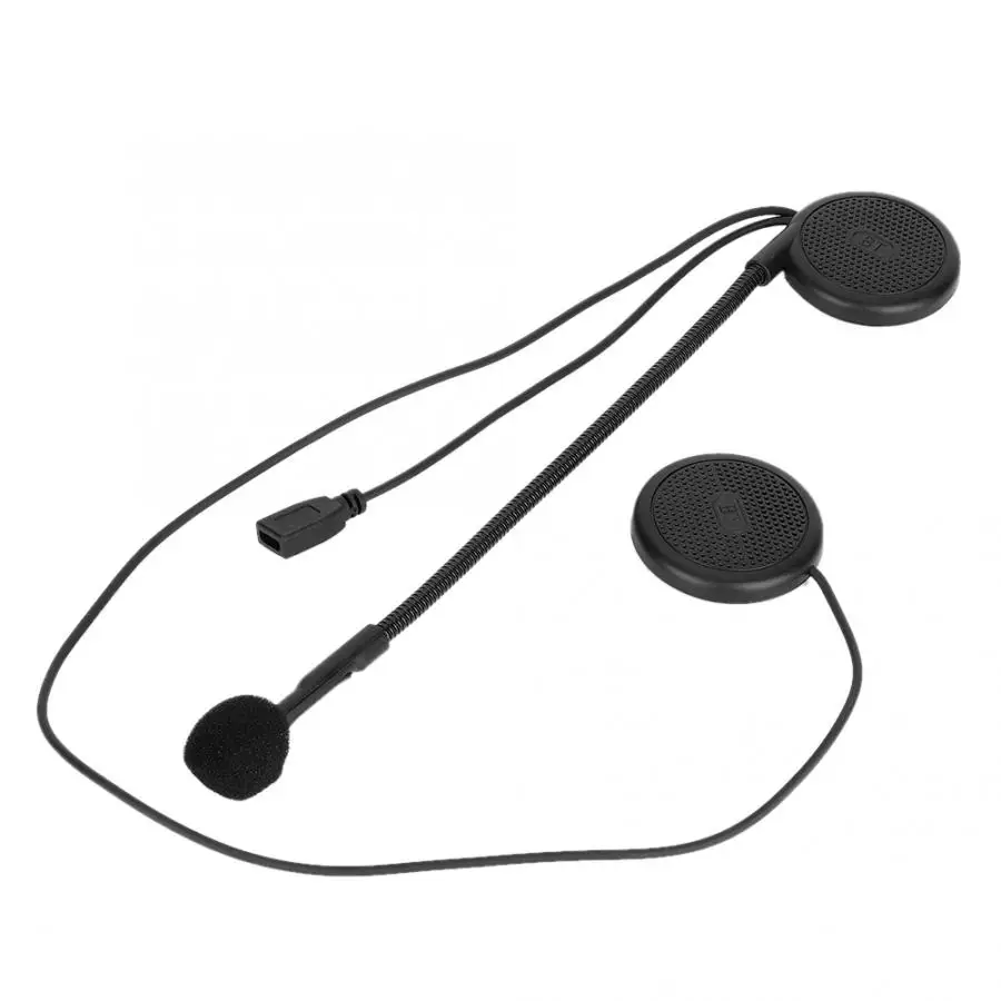 Шлем Стерео Bluetooth наушник для внутренней связи Hands-Free гарнитура Черный bluetooth мотоцикл