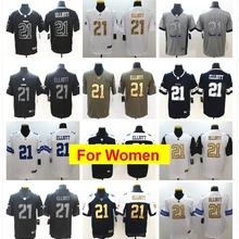 Женские Dallas Иезекииль Эллиот игра Цвет пик Футбол Майки