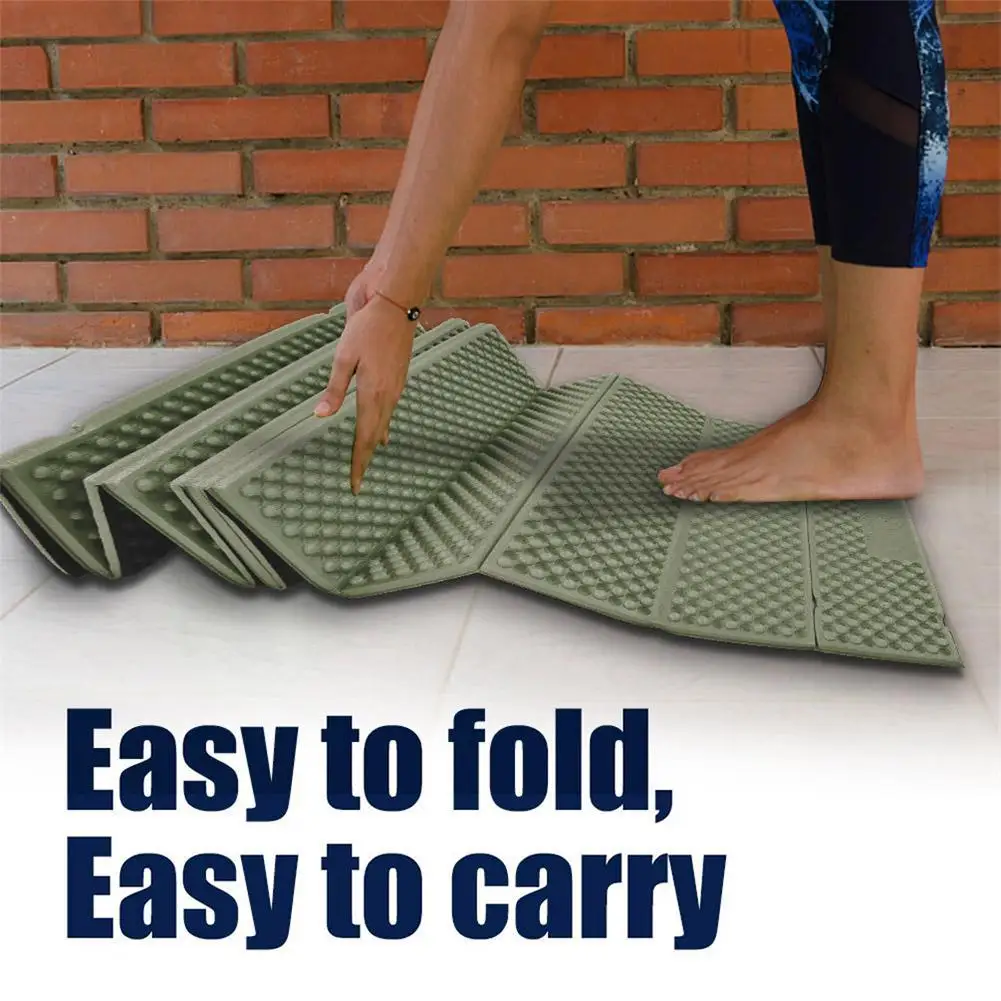 Outdoor Waterproof Camping Outdoor Sleeping Pad Foldable Moisture-proof Thick Single Mat for Camping Beach Tent Pad Sleeping Bed
