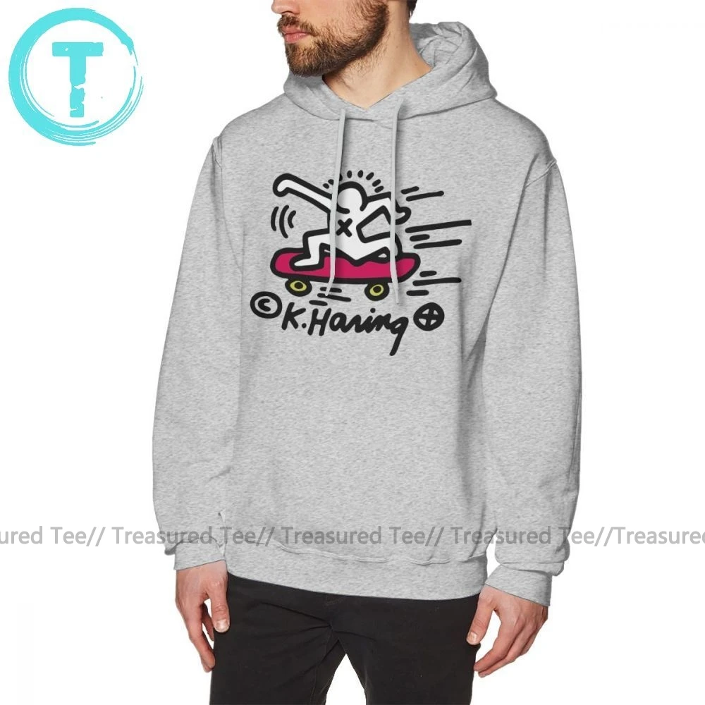 Keith Haring худи KEITH HARING SKATE POP ART толстовки мужской длинный пуловер худи хлопок большая уличная одежда Осенние Синие толстовки