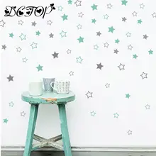 Милые звезды наклейки на стену виниловые домашний декор для детей Детская комната украшение для детской спальни DIY наклейки для посуды