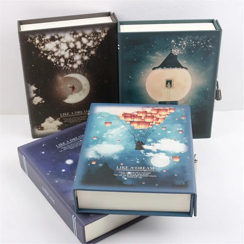 &quotLike a Dream" Diary with Lock Notebook Cute Functional Planner Book Dairy Journal Stationery Gift Box Package | Канцтовары для