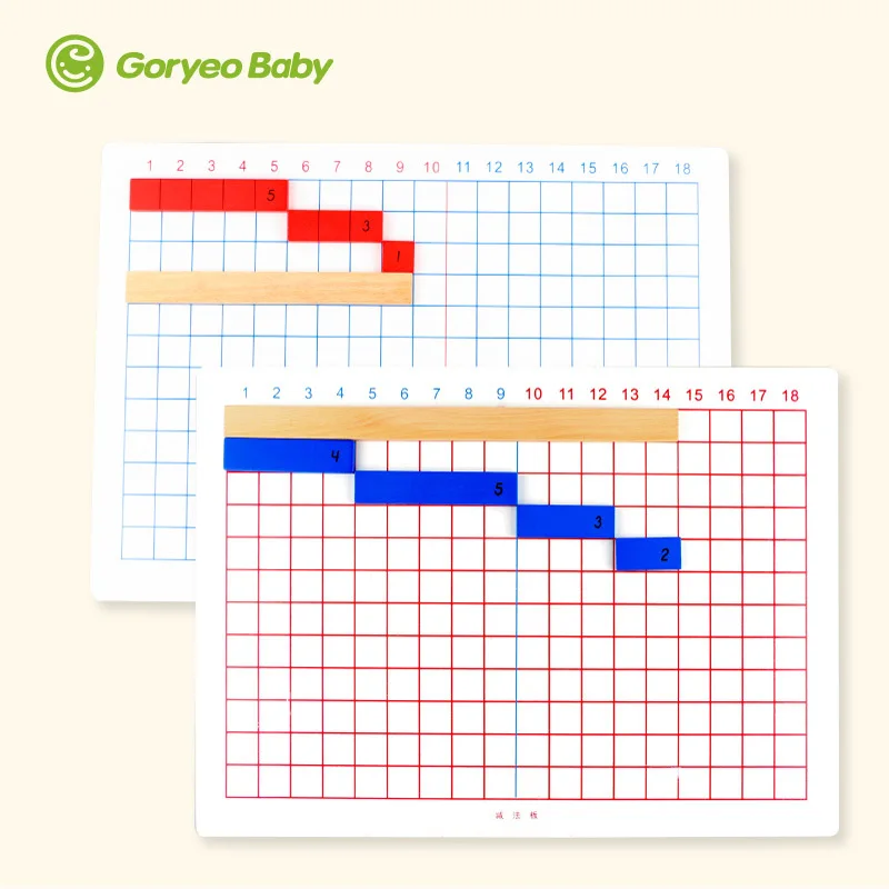 Монтессори учебные пособия по математике и Цзянь фа бан Монтессори Детский сад Дети просветить Раннее детство развивающая игрушка