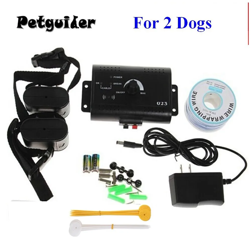 

Underground Electric Dog Pet Fencing System In-Ground Electric Dog Fence Shock Collar Dog Training Trainer Collar For 2 Dogs