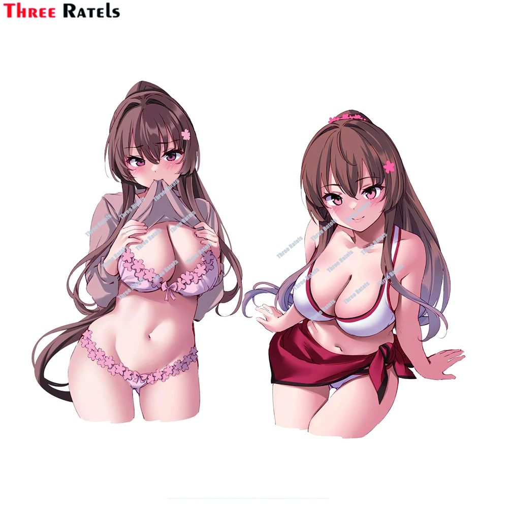 Three Ratels D704 Yamato Kantai Collection Sexy Anime Girl Car Stickers Decal Cute Accessories Decoration Pegatinas Pa | Автомобили и