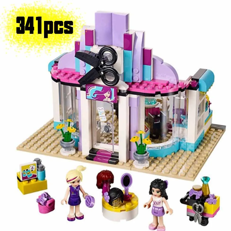 

Compatible legoinglys figINLY 41093 Friends Series Heartlake Hair Salon Model Building Kits Blocks Bricks set toys gift