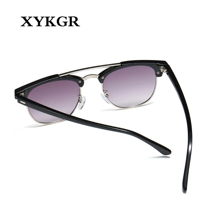 XYKGR модные женские новые солнцезащитные очки Женская дикая круглая оправа солнцезащитные очки мужские ретро градиентные цветные линзы солнцезащитные очки UV400 очки