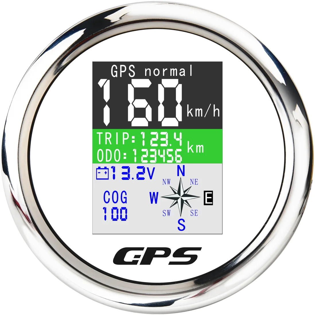 Новинка 85 мм водонепроницаемый TFT экран цифровой GPS Спидометр Одометр для