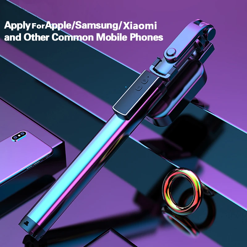 

3 in 1 Wireless Bluetooth Selfie Stick Tripod Extendable Selfie Stick With Fill Light Bluetooth Remote Control Selfie Tripod