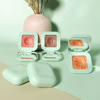 

12 Colors Monochrome Eye Shadow Single High Shiny Cream Highlighter Eye Shadow Professional Eye Part Pearl Sequin Makeup TSLM1