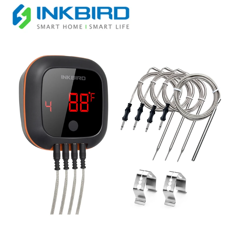Цифровой бытовой термометр INKBIRD для барбекю и приготовления пищи мяса с Bluetooth