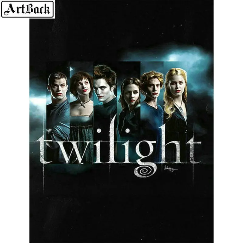 Квадратная и круглая алмазная живопись сумерки ручная работа наклейка 5d сделай