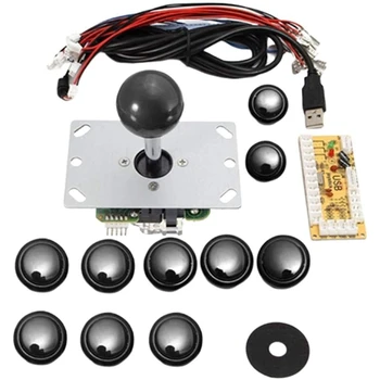 

FFYY-DIY Arcade Joystick Kit USB Encoder Joystick Chip Control Board Arcade Button Kit for MAME SNK KOF