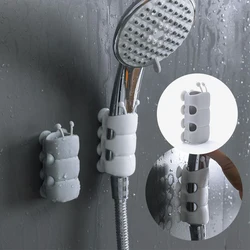 Removable Silicone Shower Head Holder Bracket Suction Cup Handheld Bathroom Tool Shower Head Suction Cup Home Bathroom Supplies