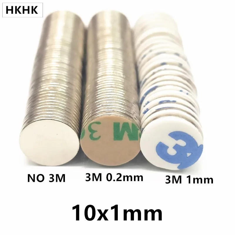 

Neodymium Magnet 10mm x 1mm N42 NdFeB Round Super Powerful Strong Permanent Magnetic imanes Disc 10*1 MAGNET 3M