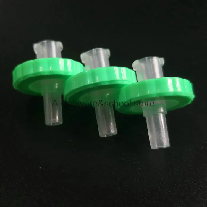 100 шт PES шприц микропористый фильтр, шприц микрофильтр диаметр 25 мм размер пор 0,22 ум