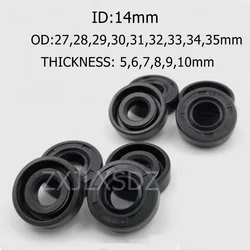 5/10 Pcs NBR Nitrile Rubber TC Double Lip Oil Seal 14x27x6/7/9 14x28x5/6/7/8/10 14x29x7/10 14x30x7/8/9/10 14x32x7/8/10 14x33x6mm