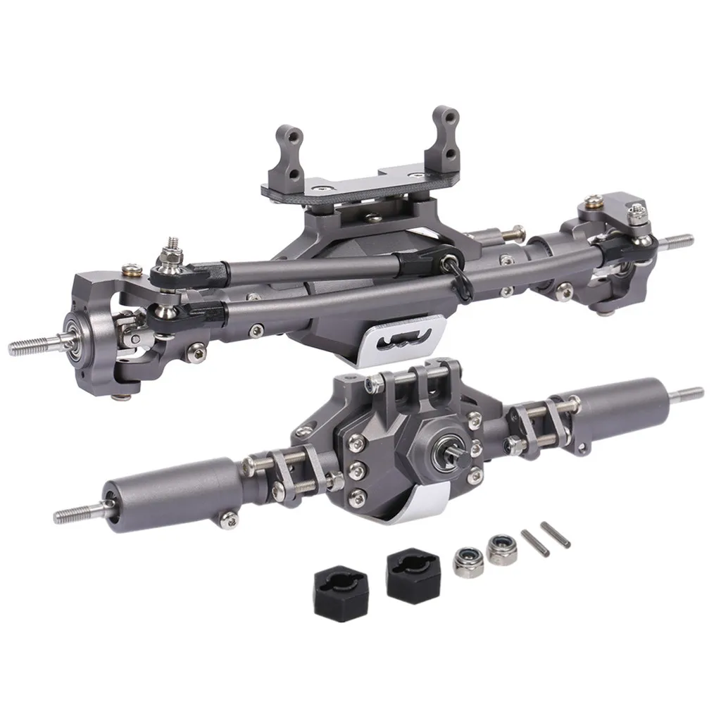 

Передняя Задняя ось из сплава мостовая Ось RC Запасные части для осевого радиоуправляемого грузовика на гусеничном ходу SCX10 II 90046 90047 RC