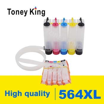 

Toney King 564 XL CISS Ink Supply System For HP Photosmart C6380 C6300 C5300 C5383 C5380 C6383 D5460 D5400 D5463 C309 Printer