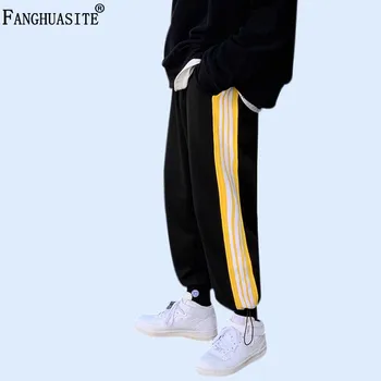 

2019 Autumn men's Sweatpants fitness training joggers casual Pants Fashion streetwear Elastic waist Plus Size cotton Sweatpants