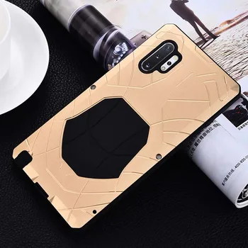 

Luxury Outdoor For Samsung Galaxy Note10 Note10Plus A50 A70 IMATCH Army Shockproof Metal Silicone Tempered Glass Cover KS0317