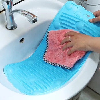 

Folding Washboard Laundry Mat Washing PVC Anti-slip Suction Board Household Tool for Household Kitchen Decoration