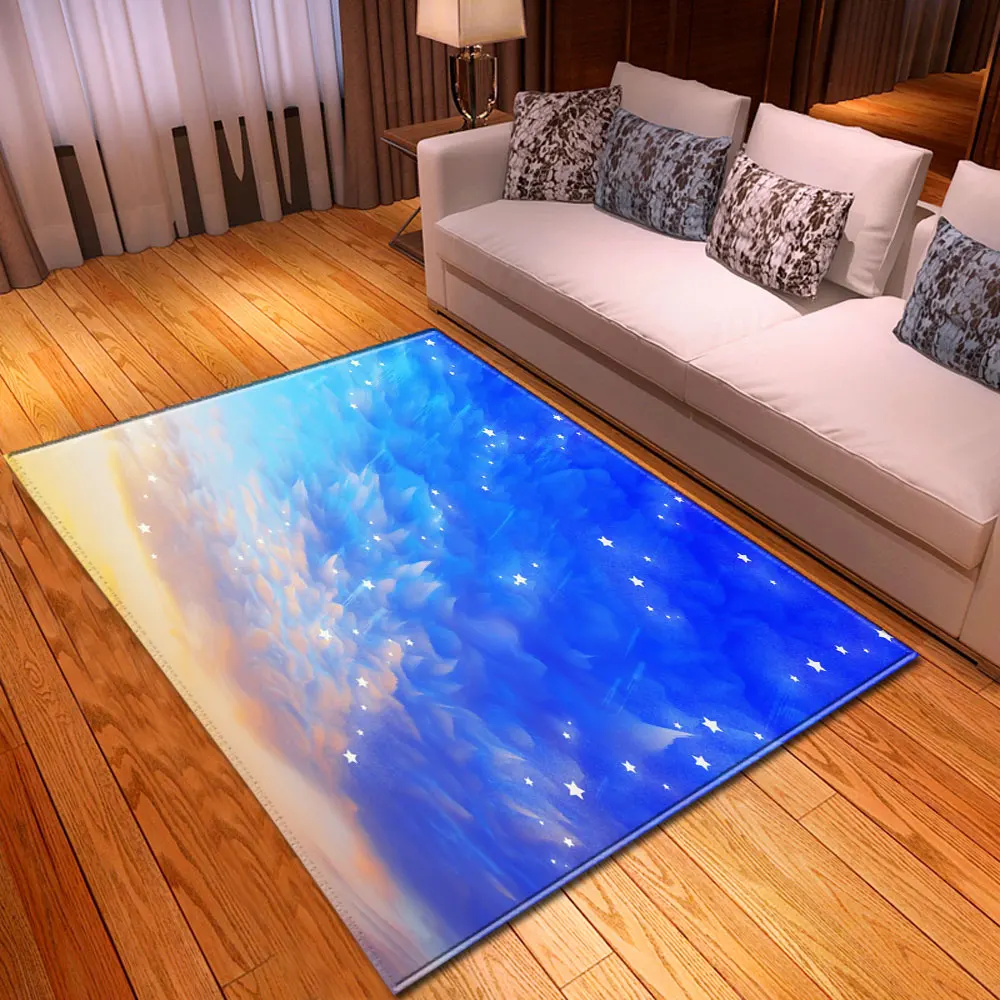 Скандинавский 3D Туманность Вселенной Galaxy ковры детский игровой коврик прикроватный ковер домашний декор обеденный стол большие ковры для гостиной