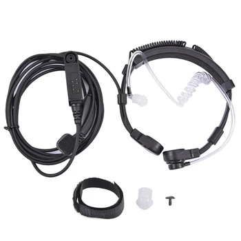 

Air Acoustic Tube Action Transparent Anti Radiation Walkie Talkie Throat Mic Earpiece Finger PTT Flexible Speaker For Baofeng