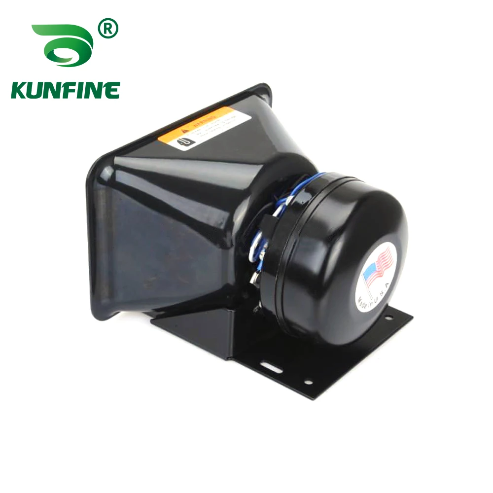 KUNFINE 200W Emergency Warning Car Horns Super Loud Alarm Siren Sound Tone Police Fire Horn Loudspeaker