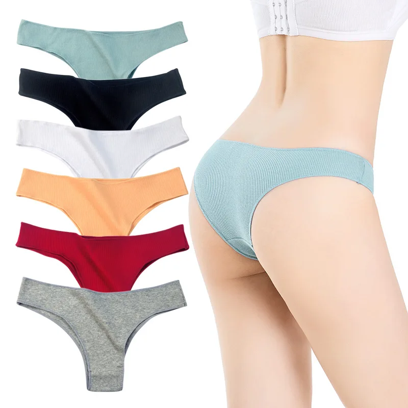 Comfy Cotton Briefs Brazilian Panties Women Seamless Underwear Soild Color  Female Underpants Sexy Low-rise Pantys M-XL Lingerie