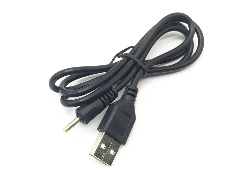 0,8 м DC адаптер питания штекер USB преобразовать в 2,5*0,7 мм черная форма Jack с шнуром соединительный кабель 200 шт./лот по DHL