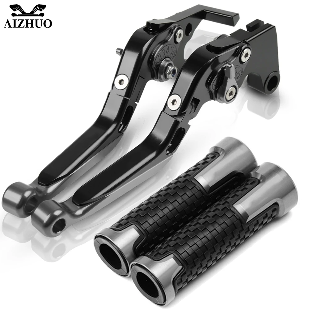 Для KAWASAKI ER6N ER 6N ER6 N 2009- мотоциклетные Складные Выдвижные Тормозные Рычаги сцепления+ рукоятки - Цвет: gray 2