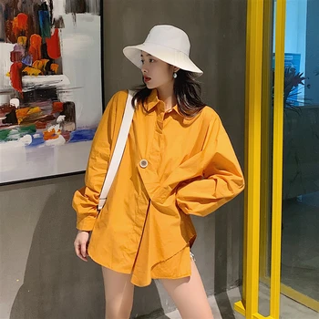 

Korean Fashion Women's Shirt 2019 Autumn New Korean T-shirt Loose Long-sleeved Shirt Womens Clothing