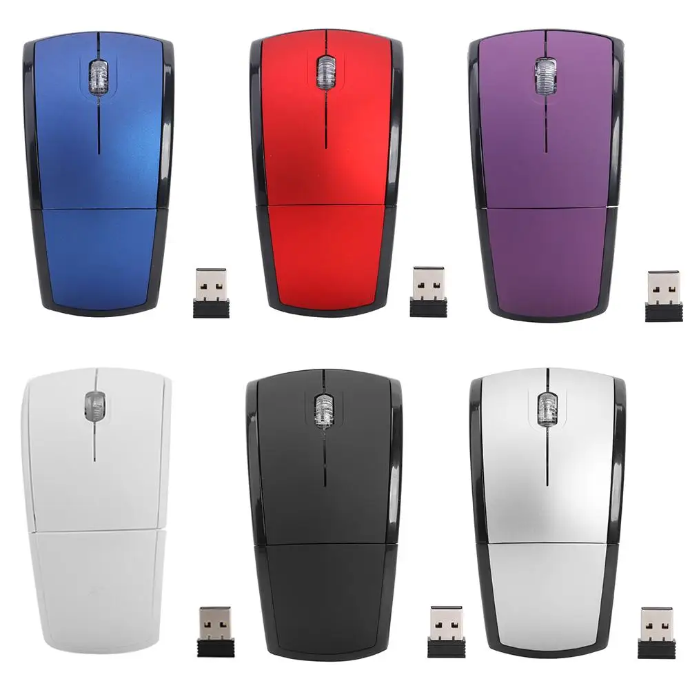 Red Vanpower Optical Wireless Mouse USB Receiver RF 2.4G for Desktop Laptop PC