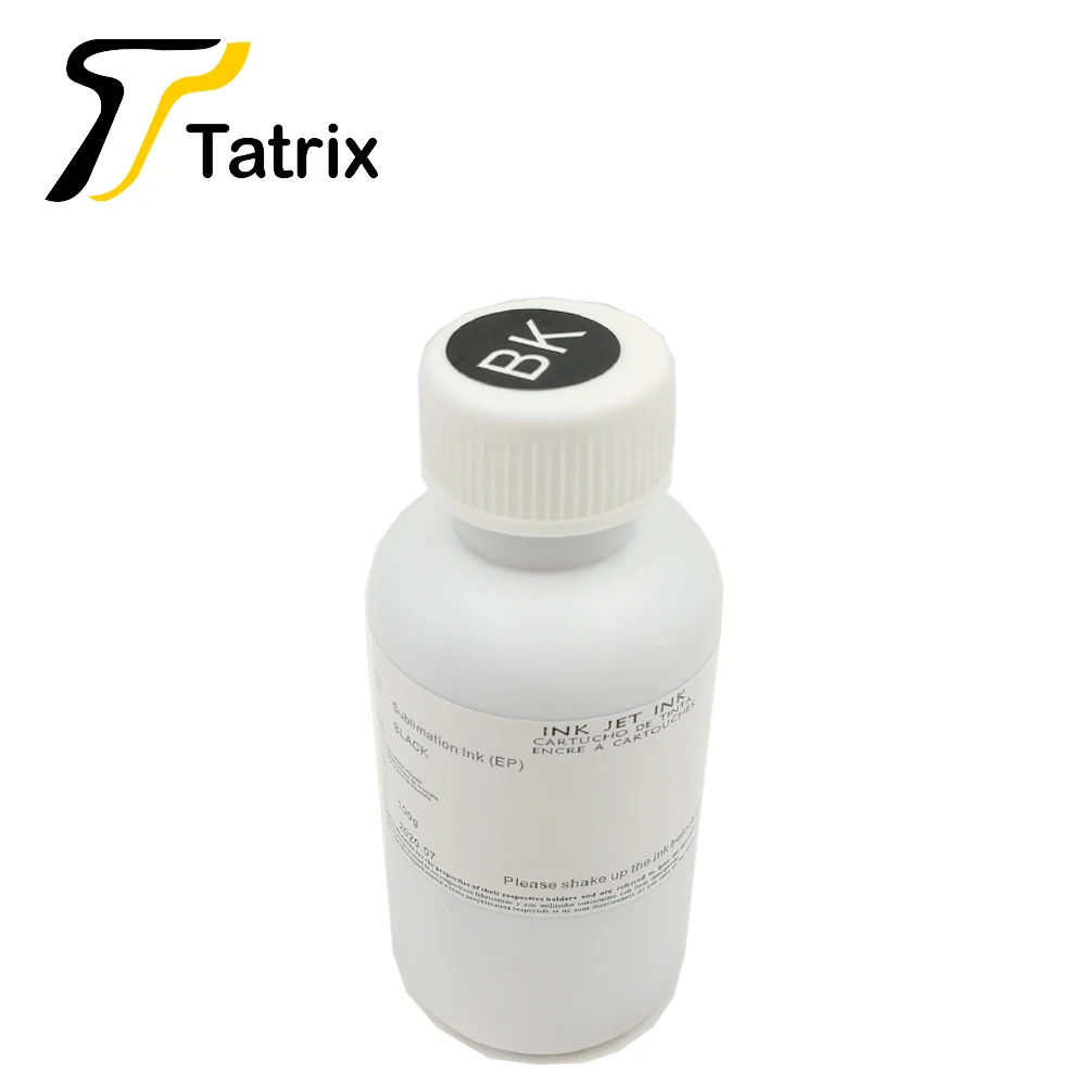 Black Tatrix 100MLx4 сублимационные чернила для Epson, термотрансферные Чернила для футболки/оболочки телефона/кружек/керамики и т. Д - Цвет: Black