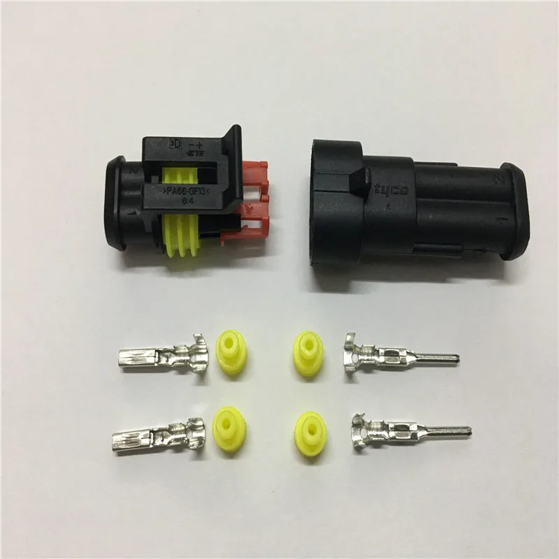 282104-1 282080-1 Freeshipping 200sets DJ7021-1.5-11/21 2Pin AMP  Car Electrical Wire Connectors for VW,BMW,Audi,Toyota,NISSAN