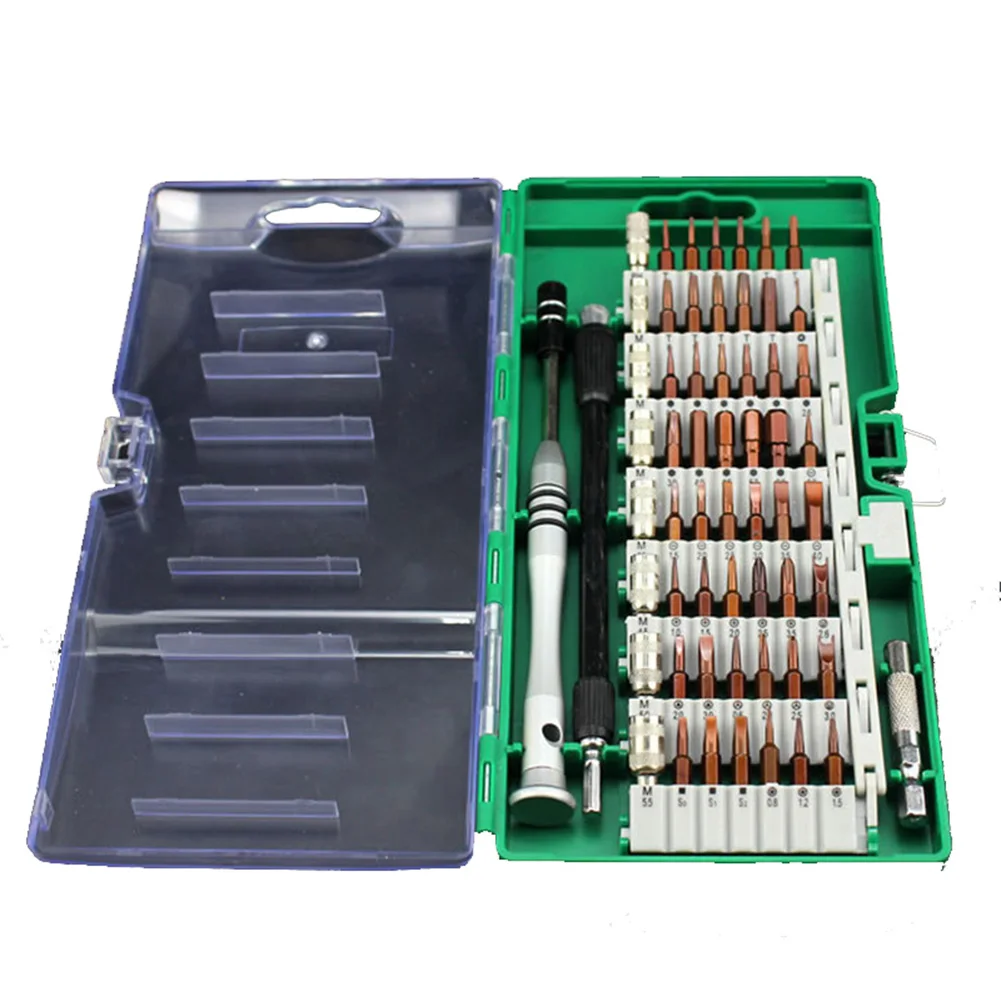 Зеленый 60-in-1 Screwdriver Set Precision Kit Repair Tool for Cell Phone Computer Maintenance Multifunction SAL99 - Цвет: Зеленый