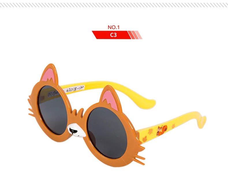 Kilig милые детские розовые солнцезащитные очки дети животные белка мультфильм UV400 солнечные очки детские очки для девочек и мальчиков подарок