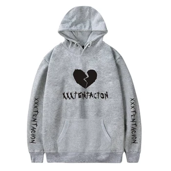 

XXXTentacion Letter Print Hooded Drawstring Sweatshirt Traksuit Pullover Hoody Fashion Long Sleeves Hoodies Men Casual Hip Hop