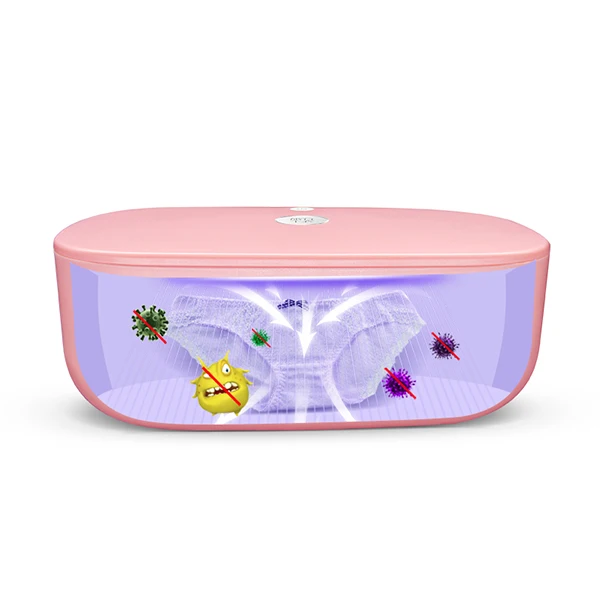 Upgrade pink US Xiaomi Mijia Дезинфекция машина нижнее белье Бытовая маленькая сушилка УФ высокая температура стерилизации Портативный Путешествия бизнес - Цвет: Upgrade pink US