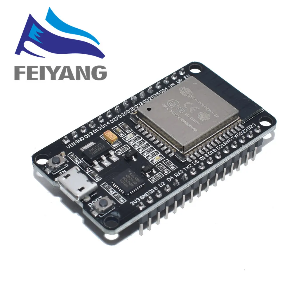 ESP 32S WROOM 32 ESP32 Bluetooth и WIFI двухъядерный процессор с низким энергопотреблением MCU