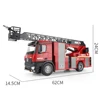 HUINA 561 1/14 RC Fire Sprinkler Aerial Ladder Truck 22 CH Model Engineering Car Spray Water Lighting Kids Toys Birthday Gifts 6