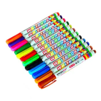 

12 Color White board Assorted Colour White Board Marker Pens Dry Erase Easy Wipe Smooth Writing Excellent Erasiblity